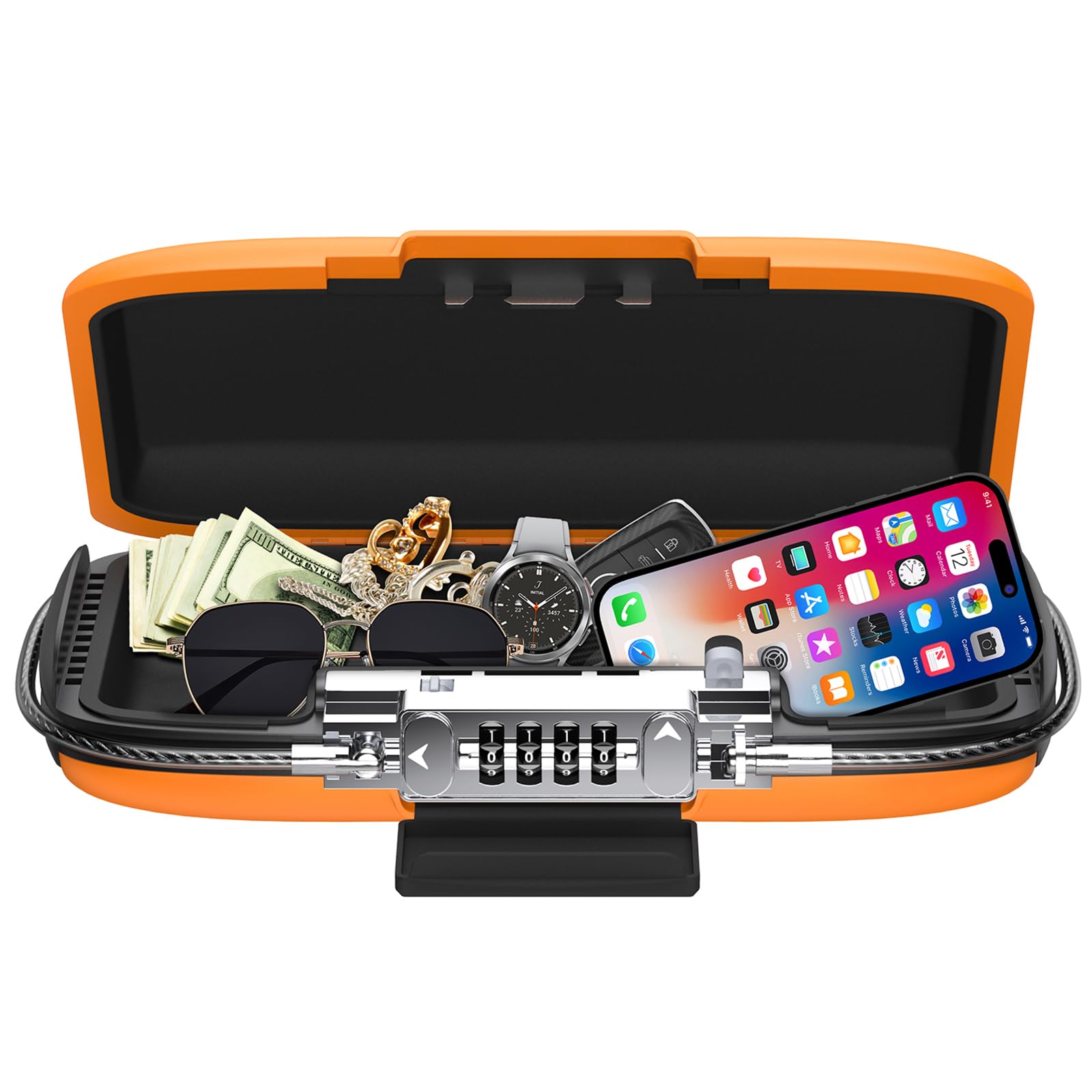 Portable Safe Lock Box with 4- - огляд і ціна Chain Lock Combination