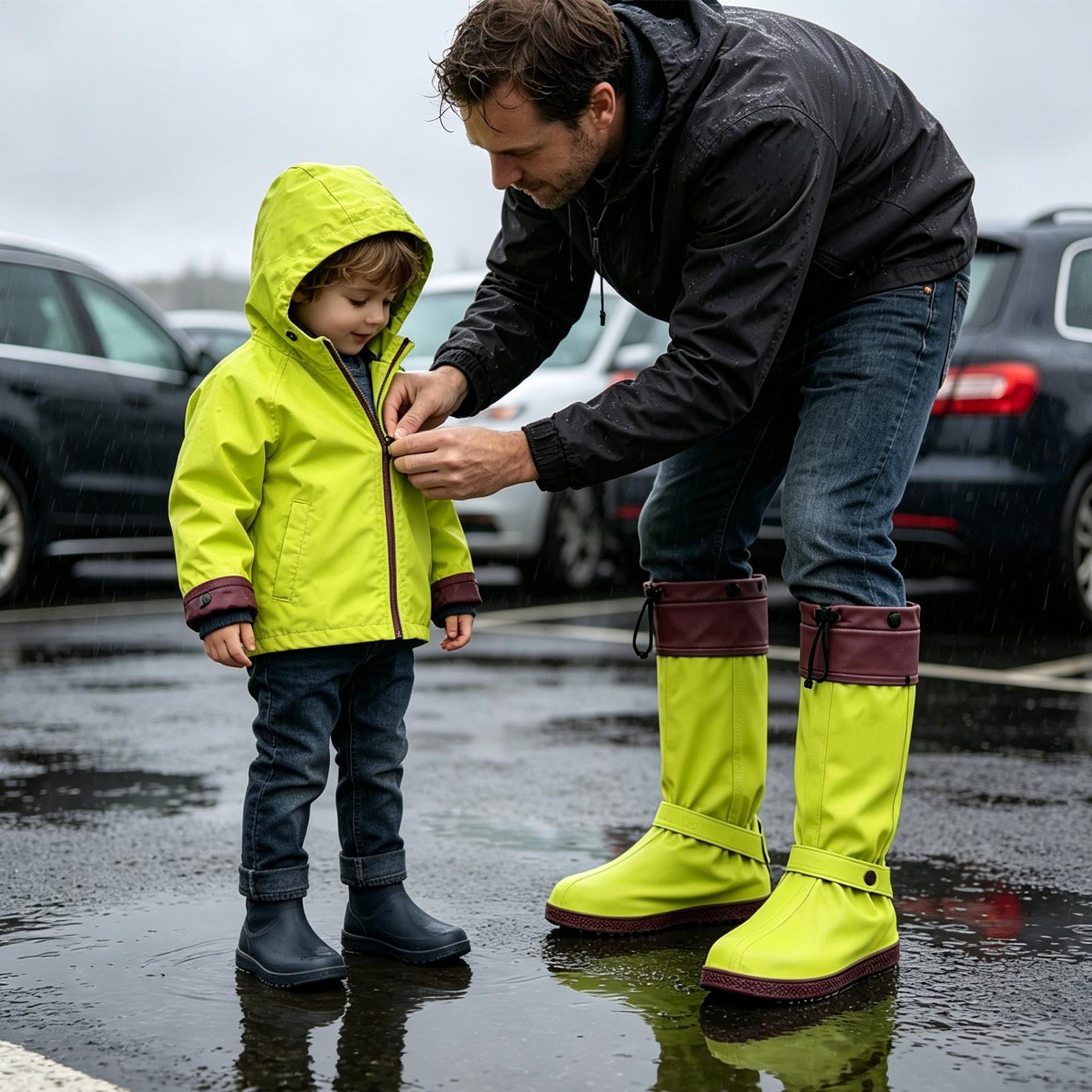 Rain Shoe Covers Reusable Fold - огляд і ціна Cycling Commute In Rain