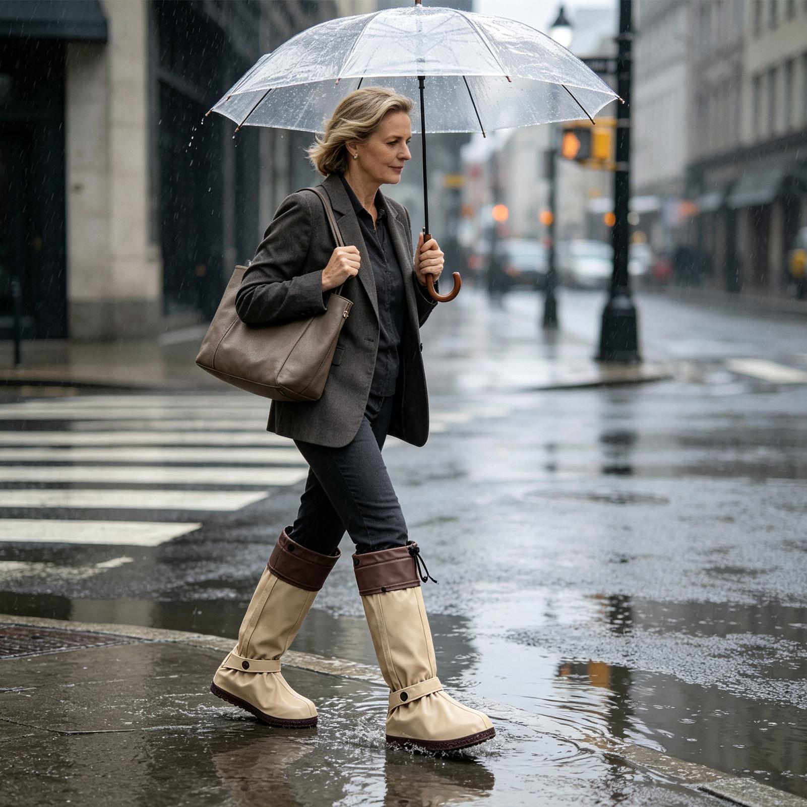 Rain Shoe Covers Zipper Anti-S - огляд і ціна Cycling Commute In Rain