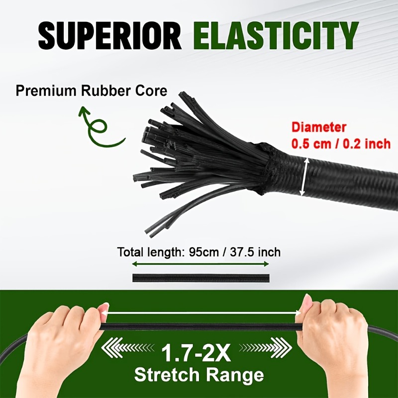 2/5 PCS Heavy-Duty Elastic Rop - огляд і ціна Commuting By Bike